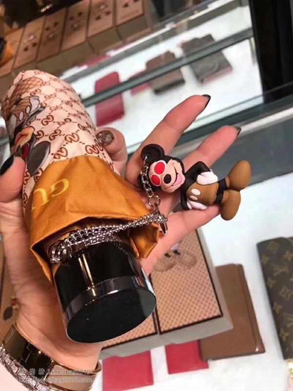 GUCCI古馳傘 新款 超輕 五折迷你口袋傘 超強防風 阻擋紫外線 防曬晴雨傘  zm1031